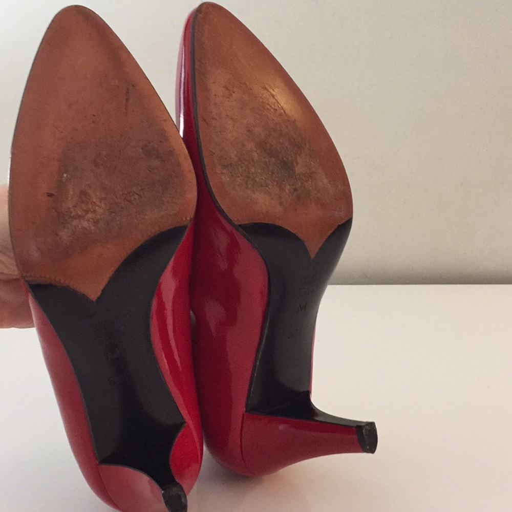 YSL 👠 red patent leather heels size 5.5 - Picture 9 of 12